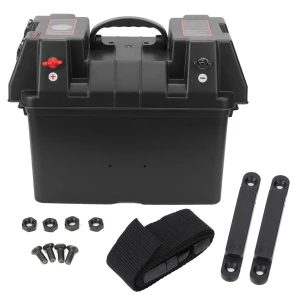 Multifuctional Smart Battery Box USB Car Charger with Voltmeter, 3CZY