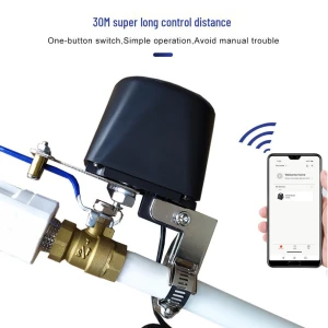 Smart WiFi Robot Wireless Valve Controller with Leak Detection Sensors — Water Shut Off Valve, Global Finds