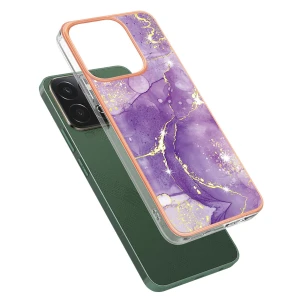 TPU Case with IMD Marble Pattern Electroplated Back Cover, Samrtwatch Bands Straps