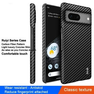 Carbon Fiber Texture PU Leather Coated PC Case, IMAK