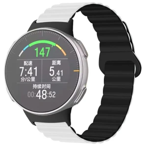 Silicone Watch Band Dual Color Magnetic Wrist Strap, Smartwatch 2025