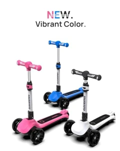 Light Up 3-Wheeled Scooter, ELECOSMOS