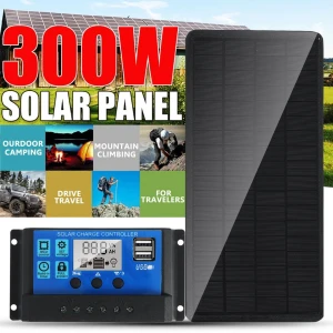 Solar Panel Kit 300W with USB Controller, Decor Dream