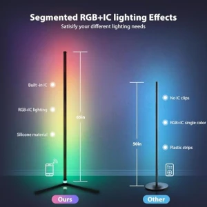RGB Corner Floor Lamp, WISIMMALL