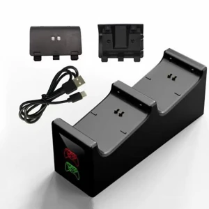 USB Charging Dock with Rechargeable Battery for XBox One Series X Controller, happybuySE