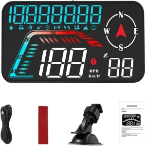 Automotive HUD Projection Display GPS Speedometer — Heads Up Display, Refreshing Home