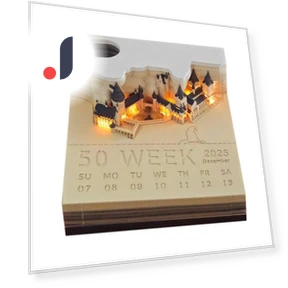 Desk Calendar with LED Backlight and Touch Switch — Desk Calendars, Schoolyard