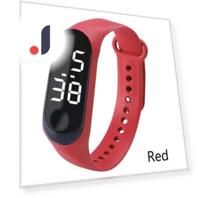 Digital LED Touchscreen Wristwatch — Timepieces, Factory Discount Outlet