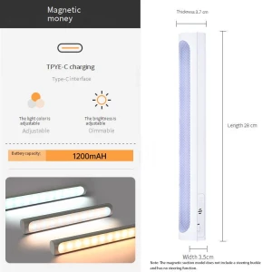 LED Touch Night Lamp with USB Charging, Binchi Lighting Appliances