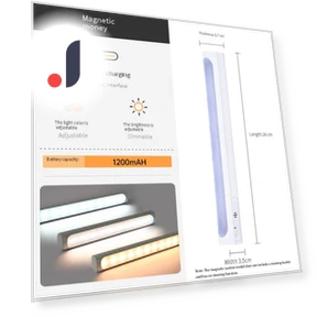 LED Touch Night Lamp with USB Charging — Desk & Table Lighting, Binchi Lighting Appliances