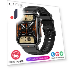 Men's Military Style Smartwatch for Outdoor Sports — Sport Watches, LIGE