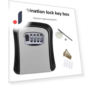 Wall Mount Smart Safe with Password, Plastic Lock for Key Storage, Weatherproof 4-Digit Combination Key, Secure Password... — Lock Boxes, Refreshing Home