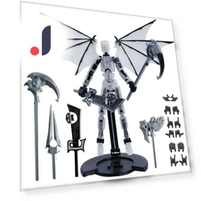 3D-Printed Titan Robot Mobile Doll Set — Collectible Statues, Salted Chicken