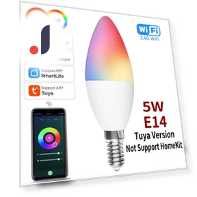 Dimmable RGBCW E14 LED Smart Bulbs — LED, Super Dream Home