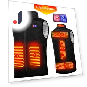 Smart Heated Cotton Vest with V-Neck — Men's Vests, LAOHU