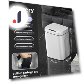 Smart Trash Can for Bathroom — Waste Baskets, Refreshing Home