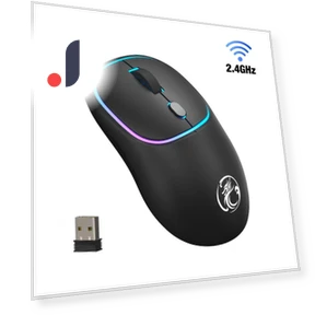 Bluetooth RGB Rechargeable Ergonomic Silent Optical Mouse — Mouse Pads, Uav parts center