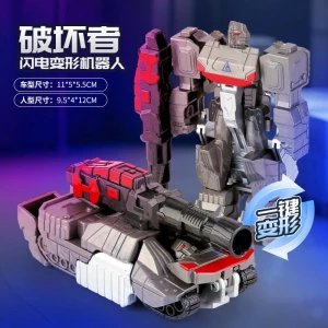 One-Step Deformation Robot Car Toy, Plastic Toys