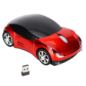 Red Car-Shaped Wireless Mouse, Automobile and motorcycle supplies