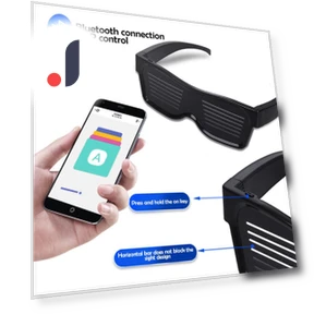 RGB LED Bluetooth Glasses — Smart Glasses, Explorer Outdoors