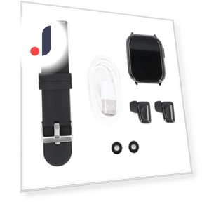 Touch Earbuds 2 in 1 Combo Full Screen with Wireless BT Headset — In-Ear Headphones, ZuiyouHome1