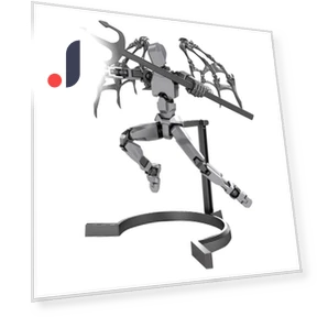 3D Printed Titan Robot Mobile Doll Set — Collectible Statues, Glasses