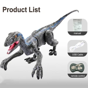 Electric Remote Control Dinosaur Robot Toy, boho berry