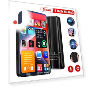 Portable Full Touch Screen MP3 MP4 Player — Portable Media Players, GLOBUS