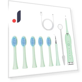 Waterproof Electric Toothbrush with 5 Brush Heads — Chargers, VITA Dogdog Smartwear