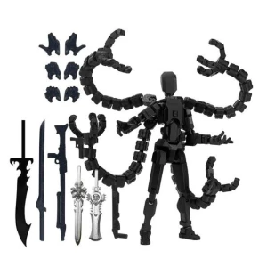 3D Printed Robot Figure with Accessories, Live City Fashion Home Decor