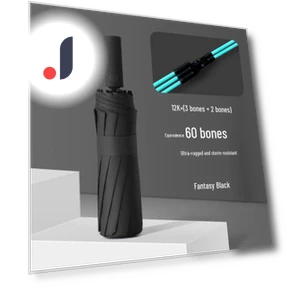 Automatic Umbrella with Triple Folding — Umbrellas, AI Supermarket