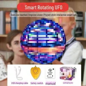 Glowing Smart UFO Flying Ball, Serene Greens