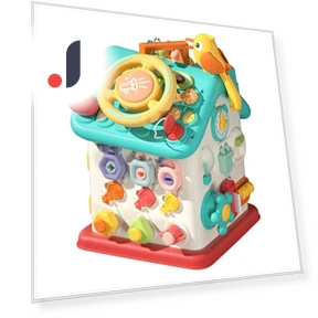 Hexagonal Playhouse for Toddlers with LED Lighting — Infant & Early Childhood Playthings, Safety toy