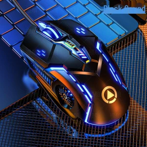 Silent Wired Gaming Mouse with Backlight, SwiftNex