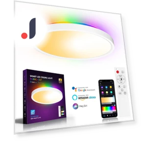 Smart 30W Flush Mount LED Backlight Ceiling Light — Overhead Lighting, Build My Home
