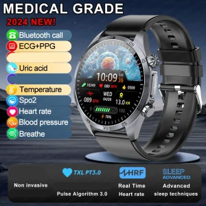 Smart Watch with ECG+PPG and Uric Acid Monitoring — Smart Watch, Zodvboz