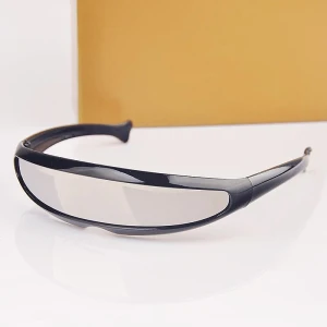 Unisex Robot Sunglasses with Laser Lenses, kuanhong