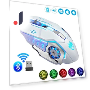 Wireless Rechargeable Mouse with RGB Lighting — Mouse Pads, Uav parts center