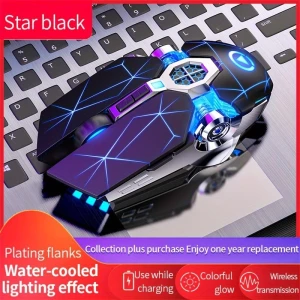 Wireless Silent Gaming Mouse with RGB Lighting, Uav parts center