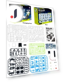 12-in-1 Solar Powered Robot WALL-E Puzzle Toy — Solar Power, Super Go
