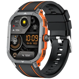 2.06-inch AMOLED Screen Bluetooth-compatible Call Health Monitor Outdoor Sports Smart Watch, Tiktkkkk