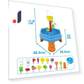 Colorful Kids Sand and Water Play Table — Outdoor Seating, Specials
