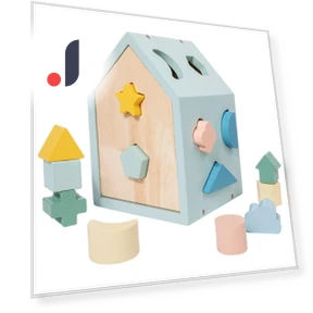 Educational Geometric Shape Matching Building Block Smart House — Construction Kits, TK Toys