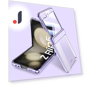 Hinge Protection Clear Case with Tempered Glass Rear Screen Protector — Screen Protectors, Smartwatch 2025