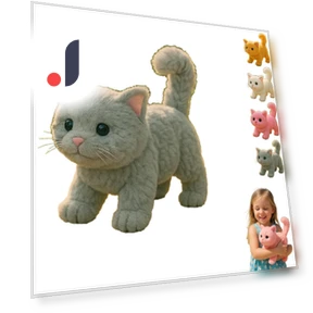 Realistic Cat Toy with Walking Robot — Cat Playthings, S12corpio