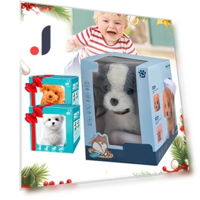 Realistic Robotic Puppy — Interactive Animal Companions, beautifull bag