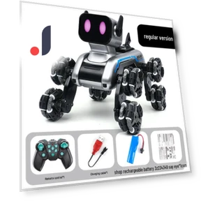 Remote Control Stunt Dog Robot — Interactive Figures & Robots, Toys Space