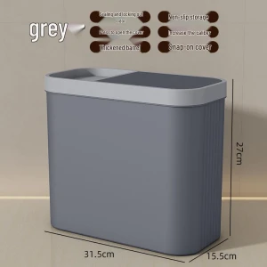 Smart Induction Trash Can with Lid, the BAY