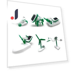 Solar Robot Toy Kit 6-in-1 — Solar Power, Sports Accessory