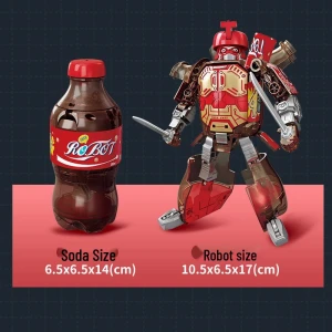 Transformable Robot Toy from Soda Bottle, Super Go
